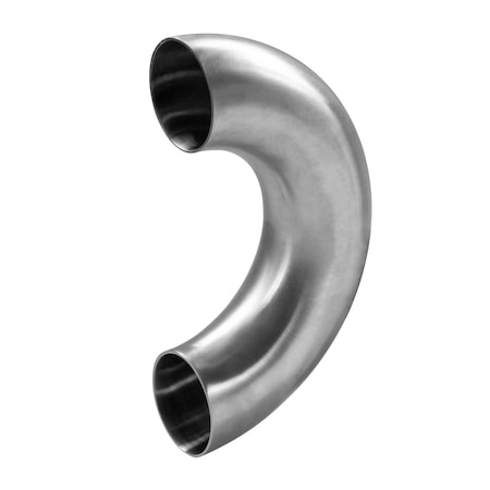 Steel & Obrien 2-1/2" Butt Weld End 180 Deg. Return Bend - 316SS Polished 2WU-2.5-7-316